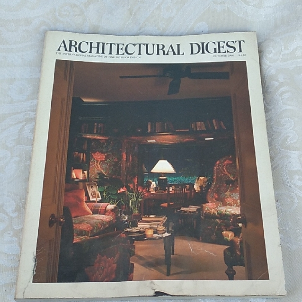 Vintage Architectural Digest Magazine Cover